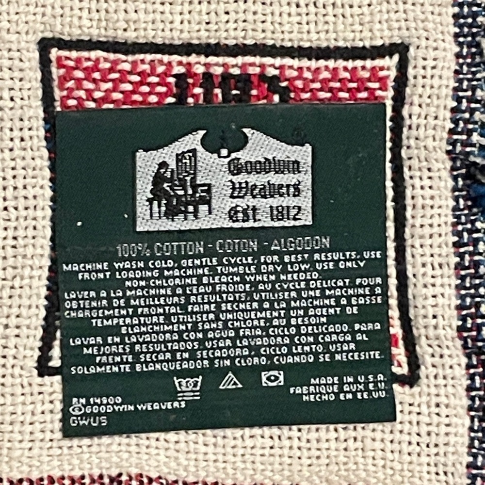 Goodwin Weavers 100% Cotton Woven First Responders Blanket Throw - Picture 6 of 7
